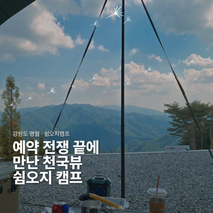 영월 캠핑 쉼오지캠프 해랑 달 예약 전쟁 끝에 본 천국 뷰