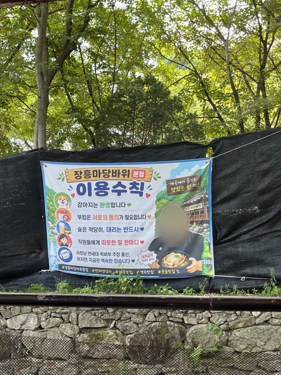 양주 장흥 맛집 마당바위 장흥본점으로 계곡 피서 다녀온 솔직후기 / 수심 사진 14