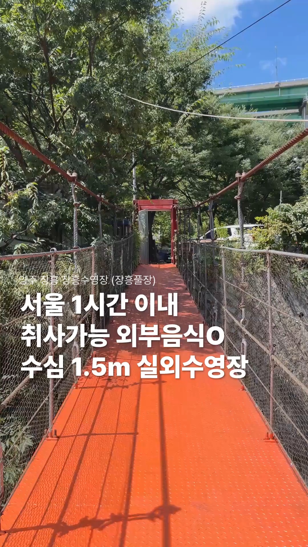양주 장흥 야외수영장 장흥풀장 | 동남아 감성 근교 물놀이 | 취사가능  사진 2