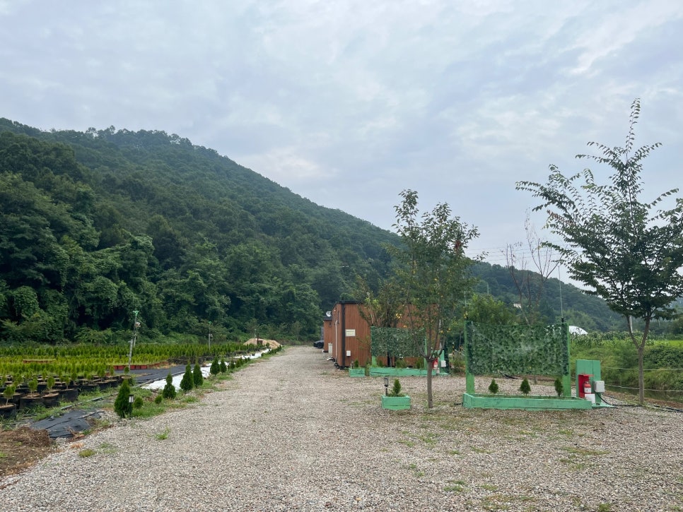 충북 옥천 프라이빗 캠핑장 에메랄드힐링캠핑관광농원 / 개별 화장실 샤워실 사진 33