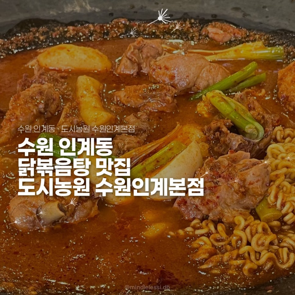 수원 인계동 닭볶음탕 맛집 도시농원 수원인계본점 | 내돈내산 존맛 후기 사진 43