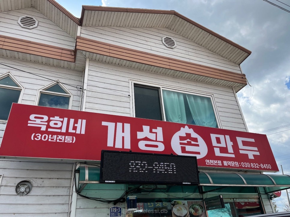 연천 맛집 옥희네 개성손만두 반반 만두전골 11시 웨이팅 없이 먹은 후기 사진 4